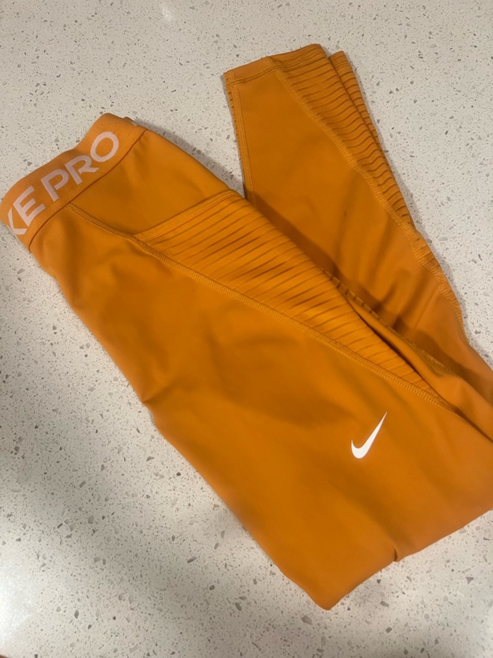 Nike Kids Orange Stretch Training Leggings